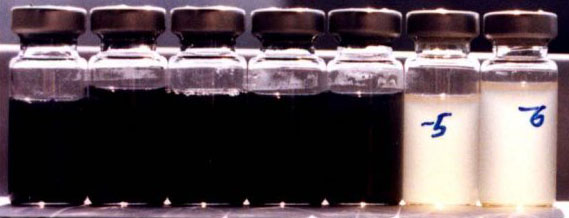 Sulfat/tiosulfat reducirajuće bakterije (crne bočice) uzgojene u podlozi STM